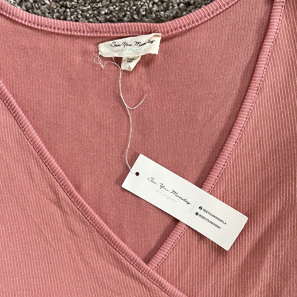 See You Monday NWT pink babydoll dress - Picture 4 of 10